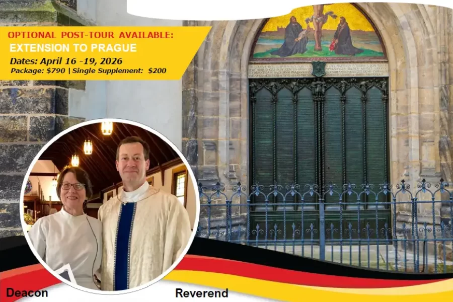 Join Rev. Stewart Lucas and Dcn. Mitzi Budde on a Pilgrimage of Faith and Witness to Germany from Atlanta, GA (ATL) or Charlotte, NC (CLT), April 08 – 16, 2026