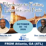 Fatima Lourdes Paris Pilgrimage 2026